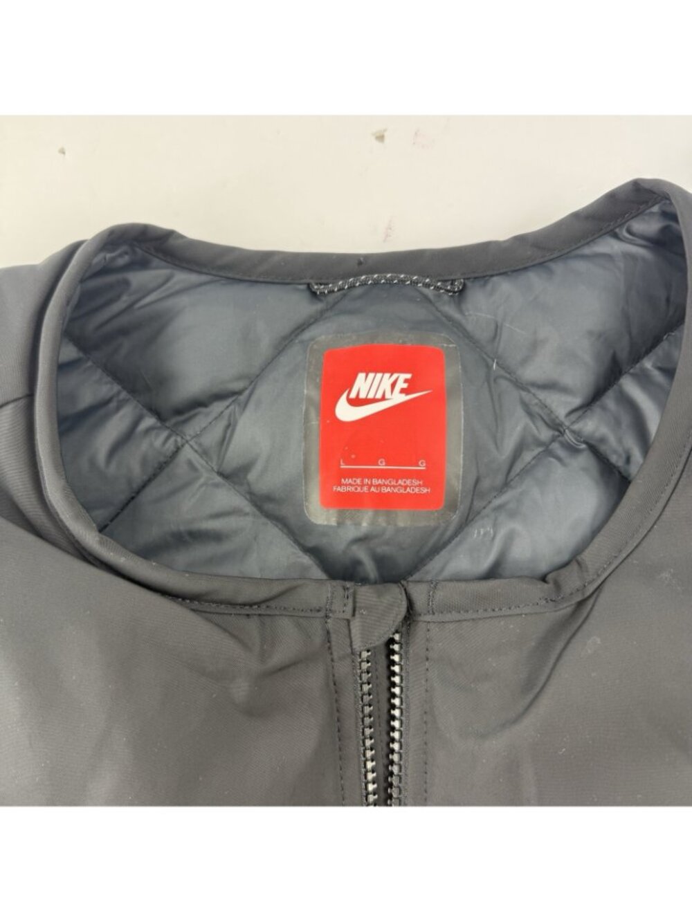 Nike Tech Fleece Winter Poly Down Feather Puffer Vest Rain Jacket Sz. Large - Picture 2 of 8